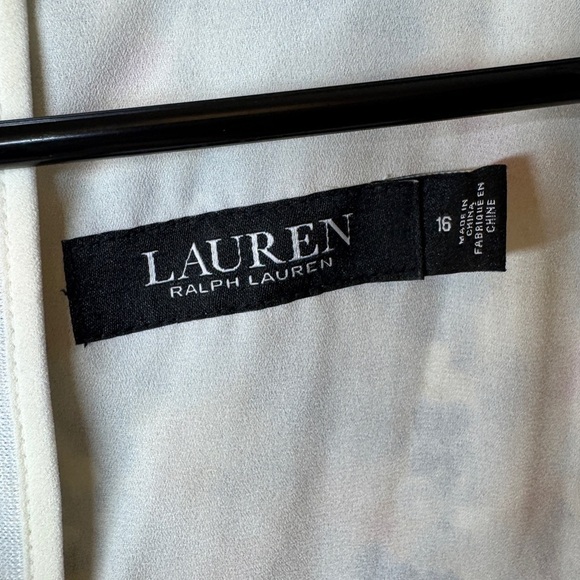 Lauren Ralph Lauren Floral Crinkle Georgette Halter Criss Cross Ruffle Dress 16 - Picture 16 of 16